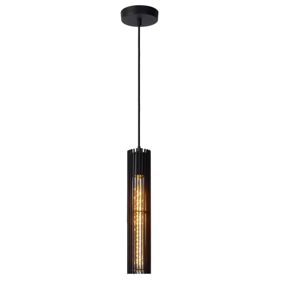 Lampa wisząca LIONEL Ø 6,5 cm 1xE27 czarny 73406/01/30 Lucide - zdjęcie produktu