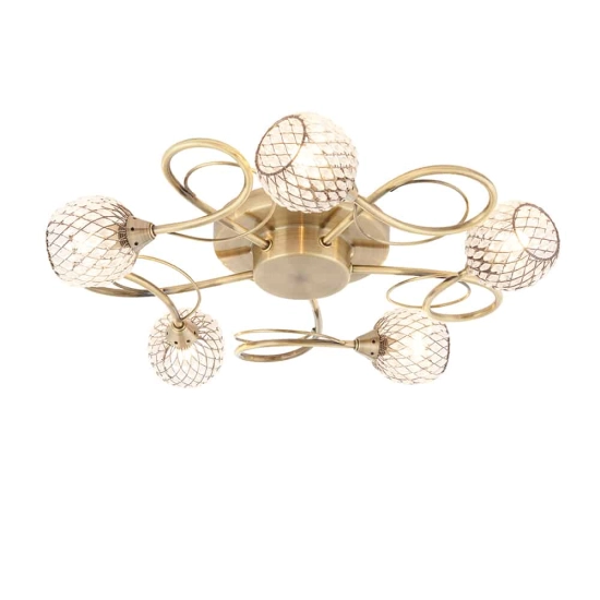 kinkiecik.pl Lampa sufitowa Aherne 5LT Semi Flush 73757 ENDON