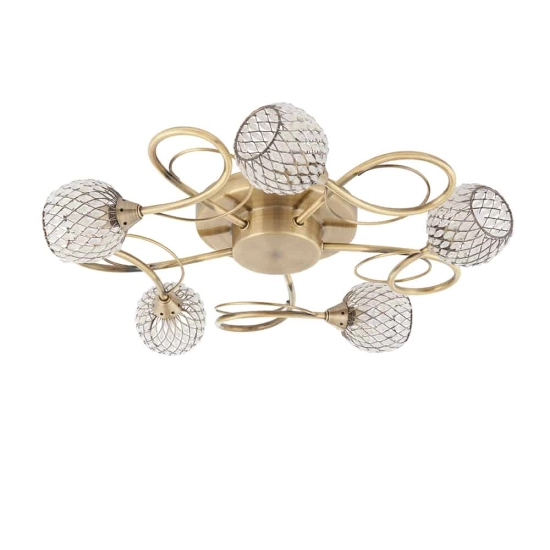 kinkiecik.pl Lampa sufitowa Aherne 5LT Semi Flush 73757 ENDON