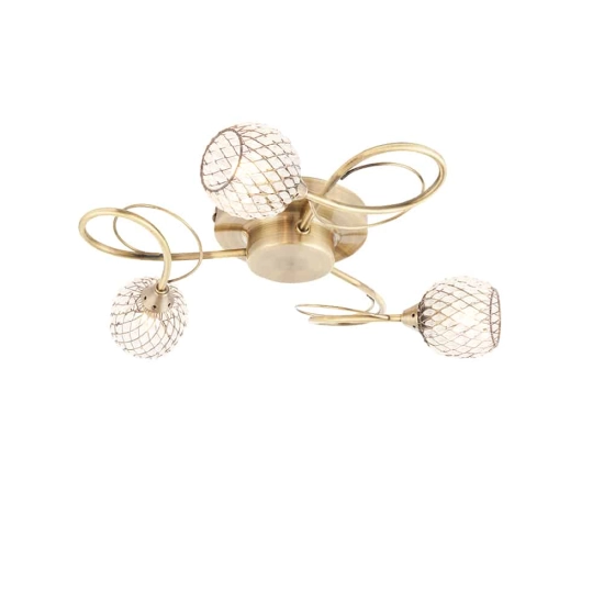kinkiecik.pl Lampa sufitowa Aherne 3LT Semi Flush 73758 ENDON