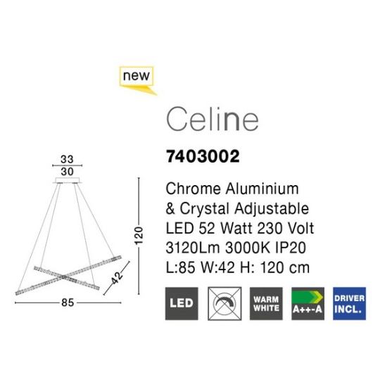 Lampa wisząca CEDEIRA LE42315 Luces Exclusivas - zdjęcie dodatkowe 3