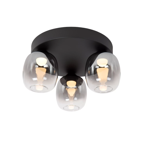 TAMINO Plafon LED Dim. 3x5,6W 3000K czarny 74119/15/30 Lucide - zdjęcie produktu