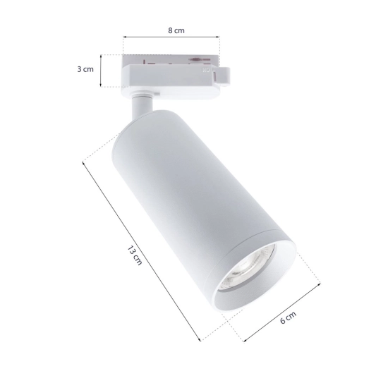 Lampa Sufitowa MICA WHITE track light 1xGU10 ML5711 MILAGRO