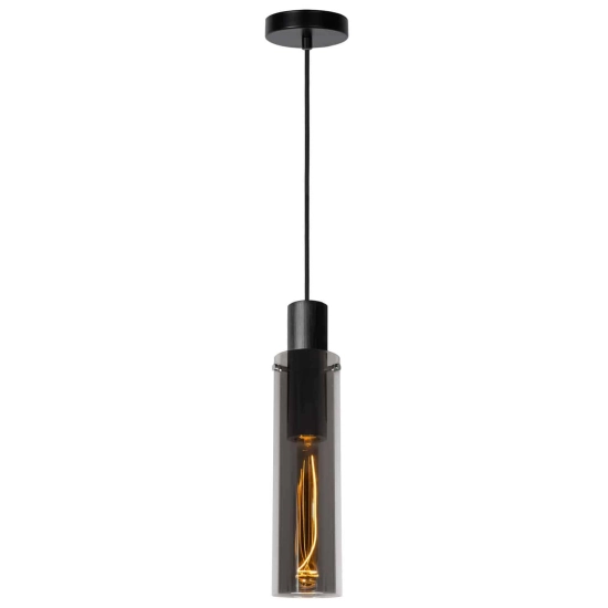 Lampa wisząca ORLANDO Ø 10 cm 1xE27 przydymiony szary 74404/01/65 Lucide - zdjęcie produktu