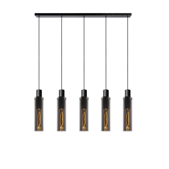Lampa wisząca ORLANDO 5xE27 przydymiony szary 74404/05/65 Lucide - zdjęcie produktu
