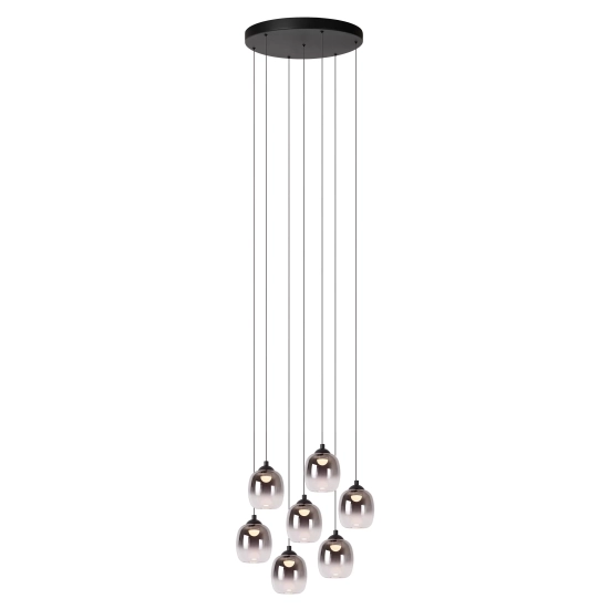 TAMINO Lampa wisząca Ø 52 cm LED Dim. 7x7W 3000K czarny 74419/07/30 Lucide - zdjęcie produktu