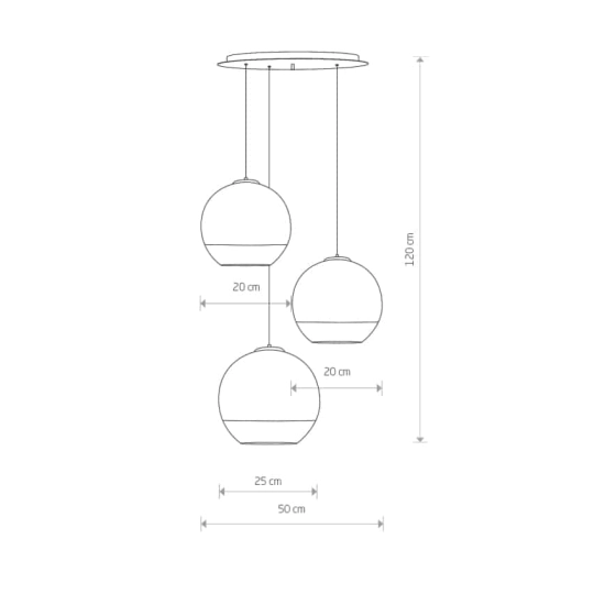Lampa wisząca GLOBE PLUS III 7607 Nowodorski Nowodvorski - zdjęcie dodatkowe 1
