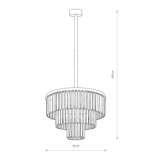 CRISTAL BLACK M zwis 7616 Nowodvorski - zdjęcie dodatkowe 2