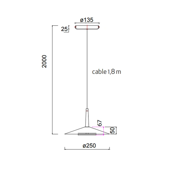 Lampa wisząca Mantra Orion 7305MA - zdjęcie dodatkowe 4