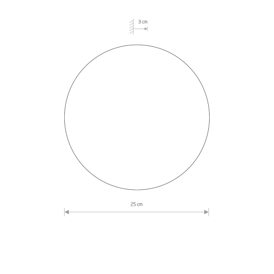 RING LED M black 7635 Nowodvorski
