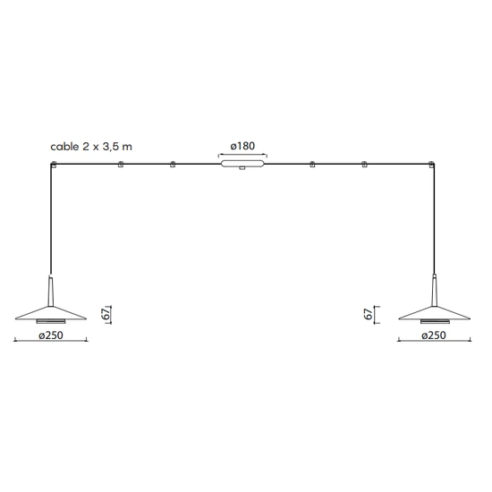 Lampa wisząca Mantra Orion 7306MA - zdjęcie dodatkowe 3