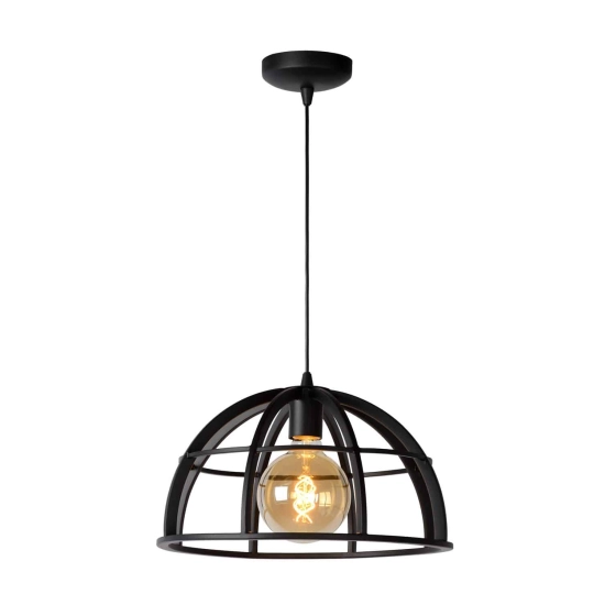 Lampa wisząca DIKRA Ø 40 cm 1xE27 czarny 76464/01/30 Lucide - zdjęcie produktu