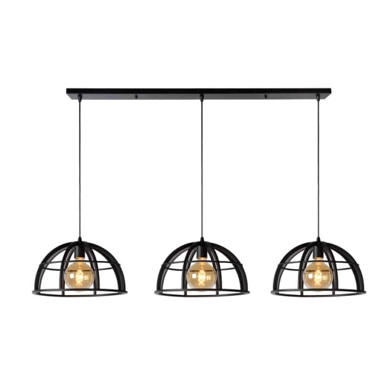 Lampa wisząca DIKRA 3xE27 czarny 76464/03/30 Lucide - zdjęcie produktu