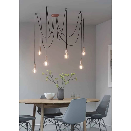 kinkiecik.pl Lampa wisząca STUDIO 6LT PENDANT 76580 ENDON