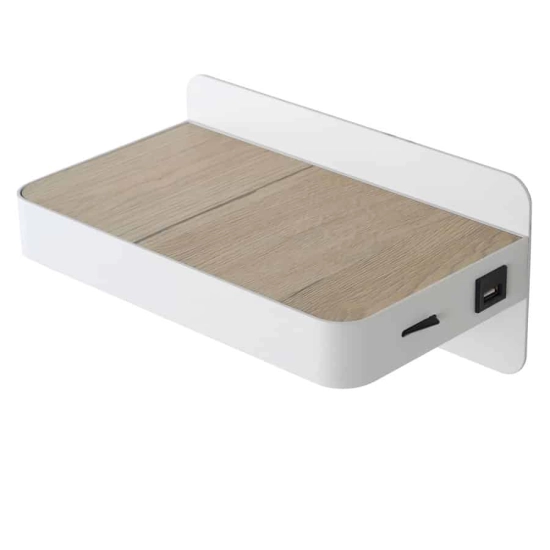 ATKIN Kinkiet LED 1x5W 2700K With USB charging point biały 77280/05/31 Lucide - zdjęcie dodatkowe 3