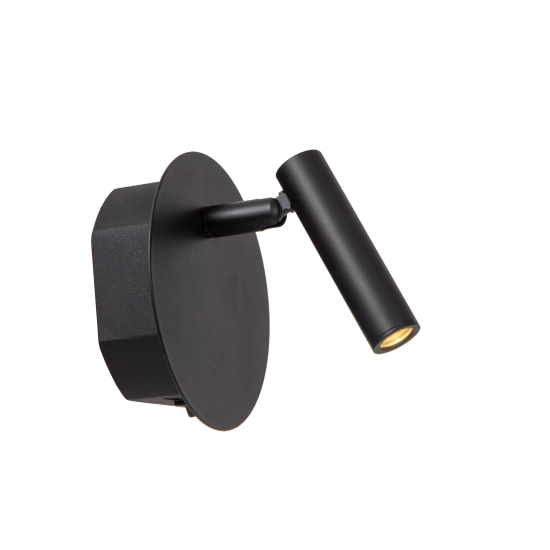 JOLIJN Kinkiet z możliwością ładowania Akumulator/baterie Ø 10,2 cm LED 1x2W 3000K Magnetyczny czarny 77288/03/30 Lucide