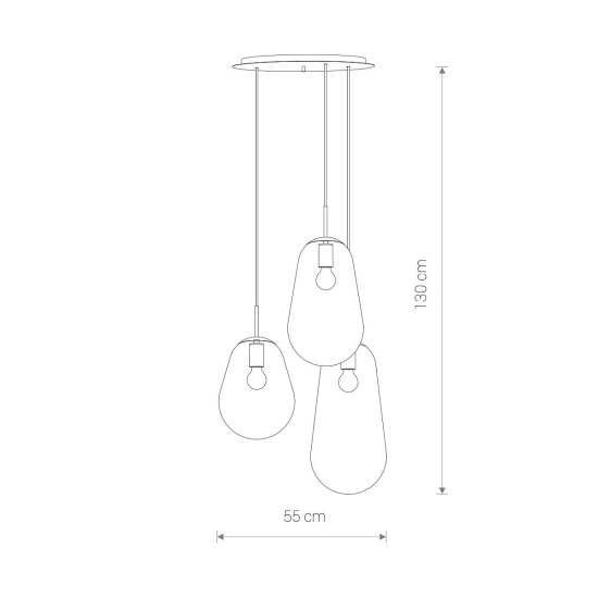 Lampa wisząca PEAR BLACK III 7794 Nowodvorski - zdjęcie dodatkowe 5
