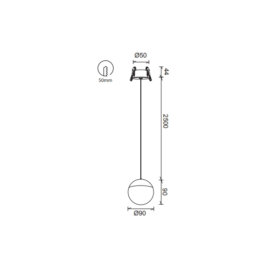 Lampa wisząca Mantra Kilda 8437MA - zdjęcie dodatkowe 2
