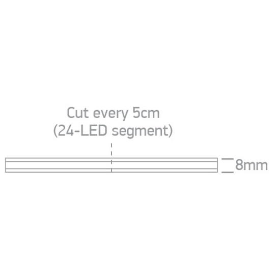 Taśma LED COB STRIP 24V WW 5m ROLL 10,5W/m 3YW IP20 7844E/W ONE LIGHT