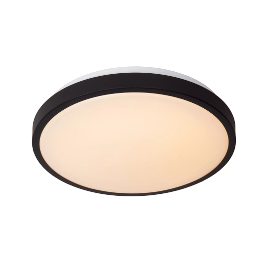 DASHER Lampa sufitowa Ø 34,8 cm LED 1x18W 2700K IP44 Czujnik ruchu i dzień/noc Czarny 79110/35/30 Lucide - zdjęcie produ