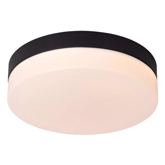 BISKIT Lampa sufitowa Ø 23 cm LED 1x12W 2700K IP44 Czujnik ruchu i dzień/noc Czarny 79111/24/30 Lucide - zdjęcie produkt