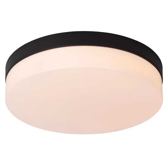 BISKIT Lampa sufitowa Ø 28 cm LED 1x18W 2700K IP44 Czujnik ruchu i dzień/noc Czarny 79111/30/30 Lucide - zdjęcie produkt