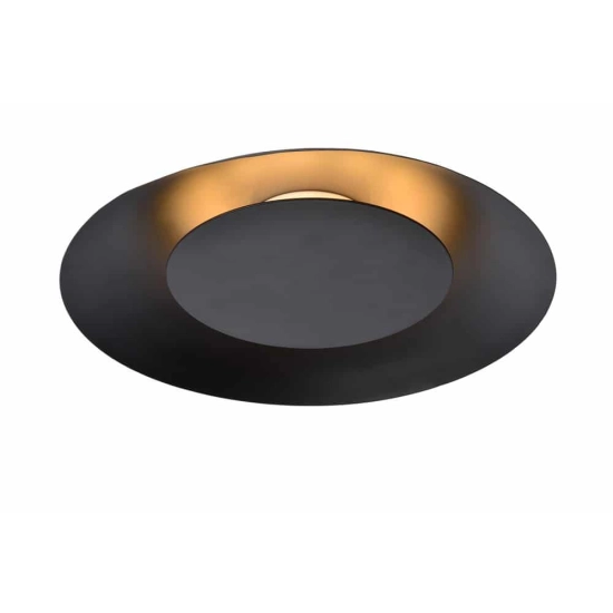 Plafon FOSKAL Ø 34,5 cm LED 1x12W 2700K czarny 79177/12/30 Lucide - zdjęcie produktu