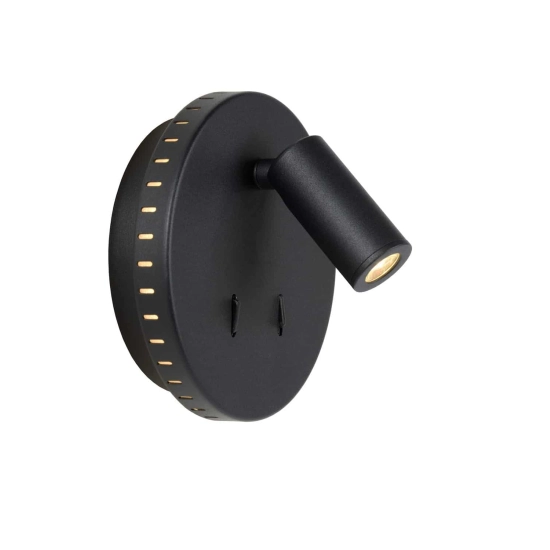 Kinkiet BENTJER Ø 14 cm LED 3000K czarny 79201/09/30 Lucide - zdjęcie produktu
