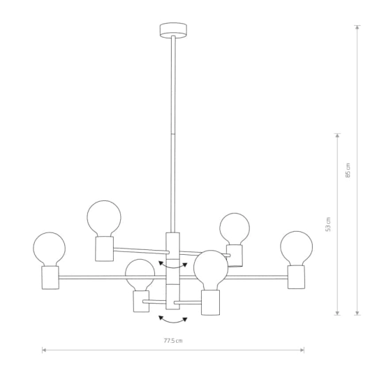Lampa wisząca RADIUS VI 7932 Nowodvorski - zdjęcie dodatkowe 4