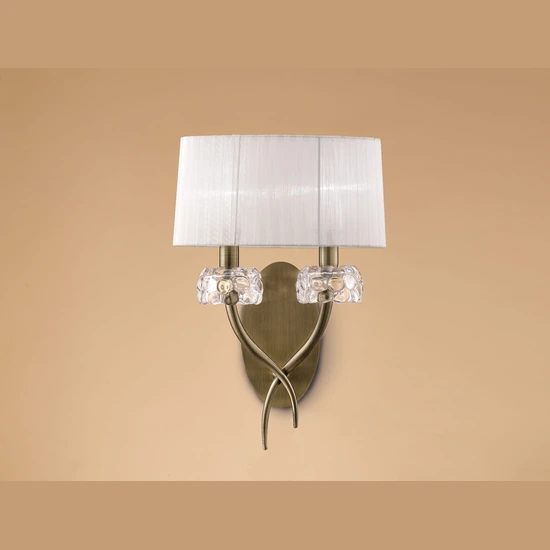 Lampa ścienna Mantra Loewe Antique Brass 4734MA - zdjęcie produktu