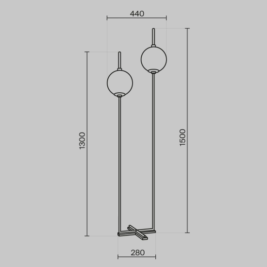 Lampa podłogowa The Sixth Sense Z020FL-L12BS3K Maytoni - zdjęcie dodatkowe 8