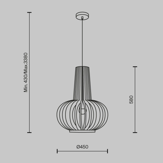 Lampa wisząca Roots MOD193PL-01W1 Maytoni - zdjęcie dodatkowe 4