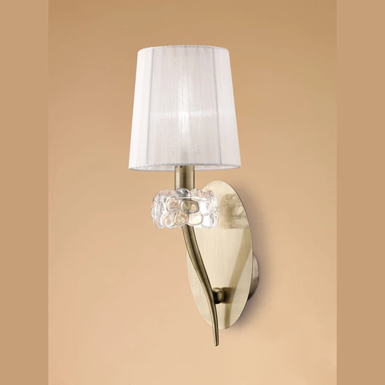 Lampa ścienna Mantra Loewe Antique Brass 4735MA - zdjęcie produktu
