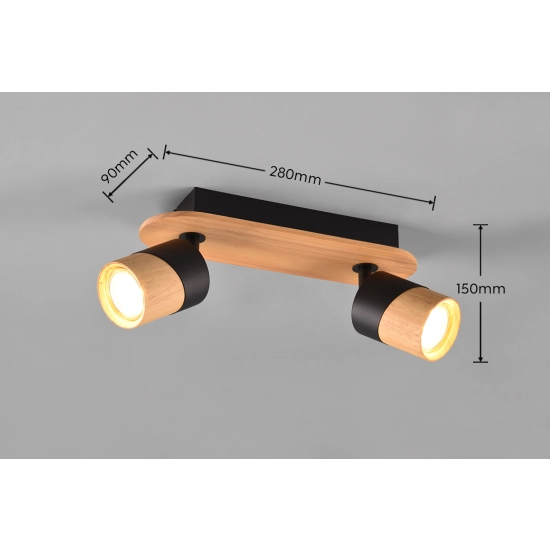 Spot ARUNI – 801100232 excl. 2x GU10 · max. 10W TRIO
