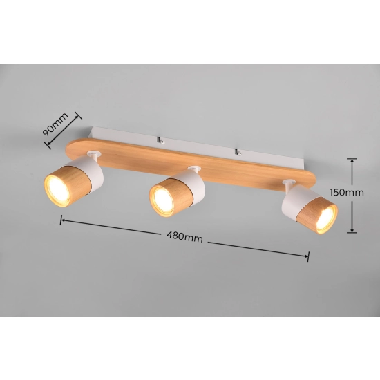 Spot ARUNI – 801100331 excl. 3x GU10 · max. 10W TRIO