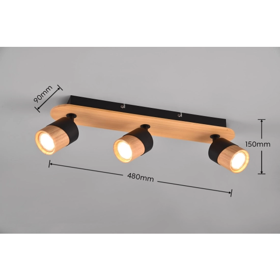 Spot ARUNI – 801100332 excl. 3x GU10 · max. 10W TRIO