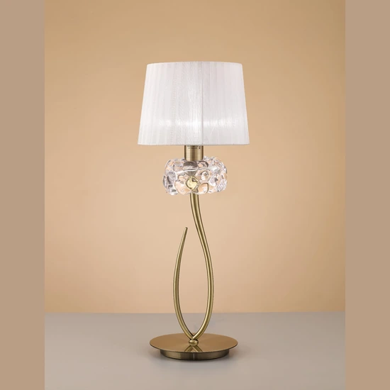 Lampa biurkowa Mantra Loewe Antique Brass 4736MA - zdjęcie produktu