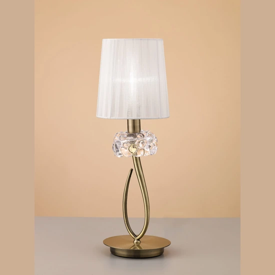 Lampa biurkowa Mantra Loewe Antique Brass 4737MA - zdjęcie produktu