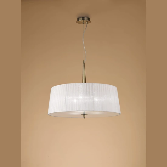 Lampa wisząca Mantra Loewe Antique Brass 4739MA - zdjęcie produktu