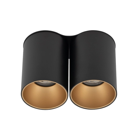 Plafon EYE TONE II BLACK/GOLD 8087 Nowodvorski