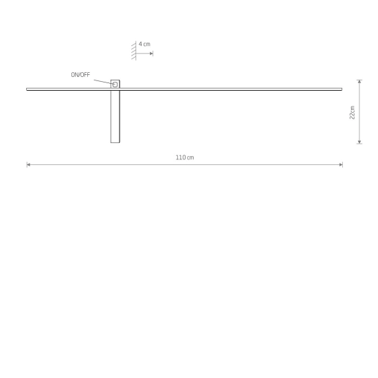 Kinkiet IMPULSE LED L 8117 110cm Nowodvorski - zdjęcie dodatkowe 2
