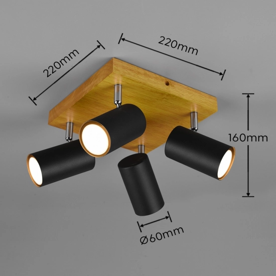 MARLEY – 812400432 excl. 4x GU10 · max. 35W TRIO