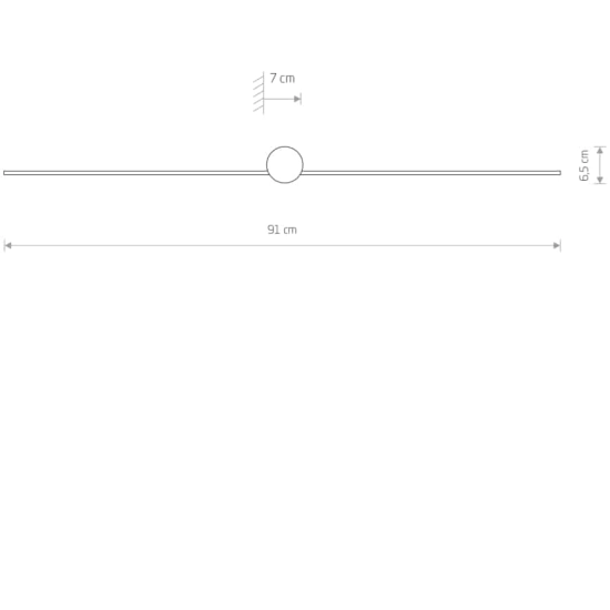 Lampa ścienna PIN LED M 8128 91cm Nowodvorski - zdjęcie dodatkowe 4