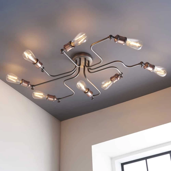 kinkiecik.pl Lampa sufitowa HAL 8LT SEMI FLUSH 81610 ENDON