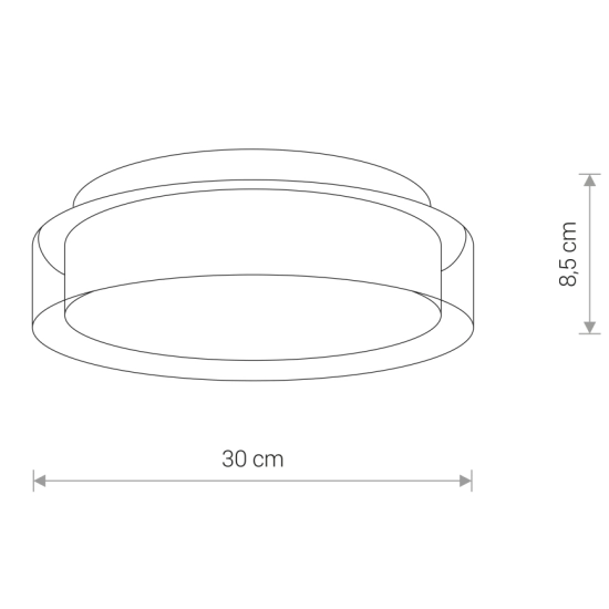 Lampa sufitowa PAN LED S 8173 Nowodvorski 30cm IP44 - zdjęcie dodatkowe 2