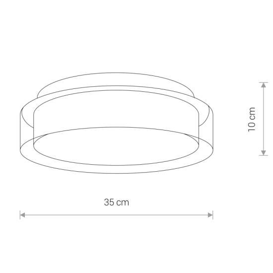 Lampa sufitowa PAN LED M 8174 Nowodvorski 35cm IP44 - zdjęcie dodatkowe 2