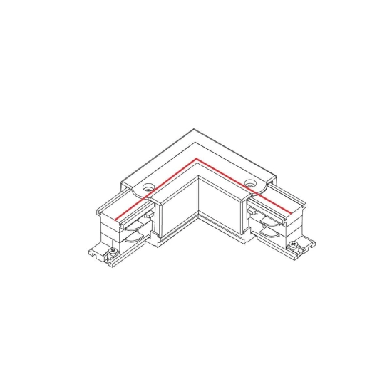 Łącznik kątowy biały prawy Commercial Lighting CTLS POWER L CONNECTOR RIGHT WHITE 8227 Nowodvorski - zdjęcie dodatkowe 1