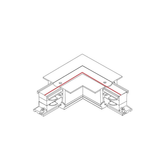 Łącznik kątowy wpuszczany prawy biały CTLS RECESSED POWER L CONNECTOR, RIGHT (L-R) WHITE 8230 Nowodvorski - zdjęcie dodatkowe 1
