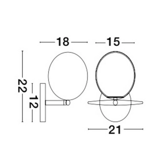 Kinkiet SORIA LE41784 Luces Exclusivas - zdjęcie dodatkowe 1