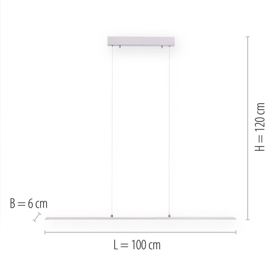 Lampa wisząca Pure Lite Srebrny 8375-55 Paul Neuhaus - zdjęcie dodatkowe 1